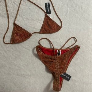 Orange Shimmery bikini